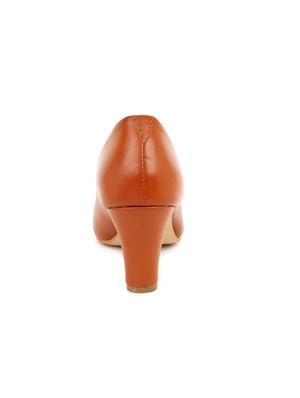 brown pu slip on pumps - 17691377 - Standard Image - 3