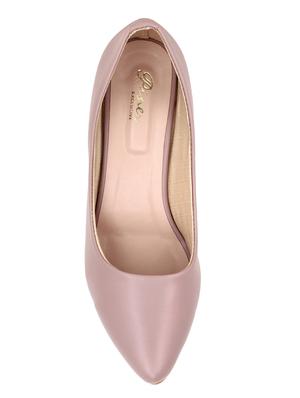 pink pu slip on pumps - 17691379 - Standard Image - 4