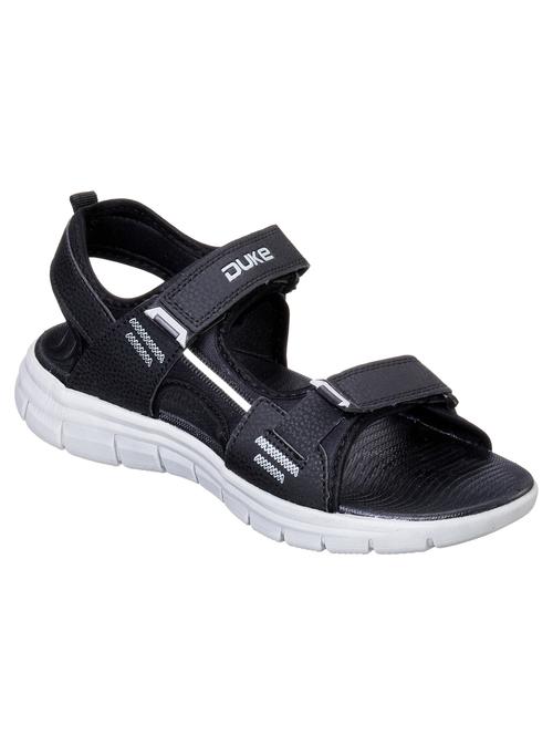black pvc back strap floaters - 17691485 - Standard Image - 1