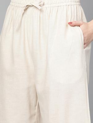 green cotton kurta palazzo set - 17691515 - Standard Image - 4