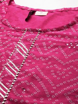 pink cotton kurta palazzo set - 17691523 - Standard Image - 5