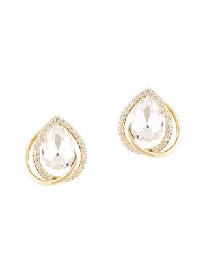 gold metal studs earring - 17691545 - Standard Image - 2