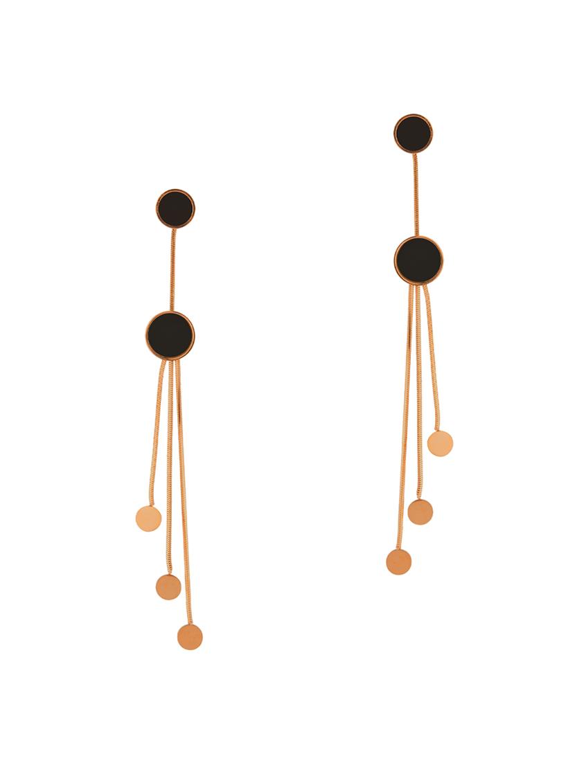 black metal drop earring - 17691564 - Zoom Image - 2