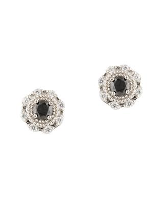 silver metal studs earring - 17691569 - Standard Image - 2