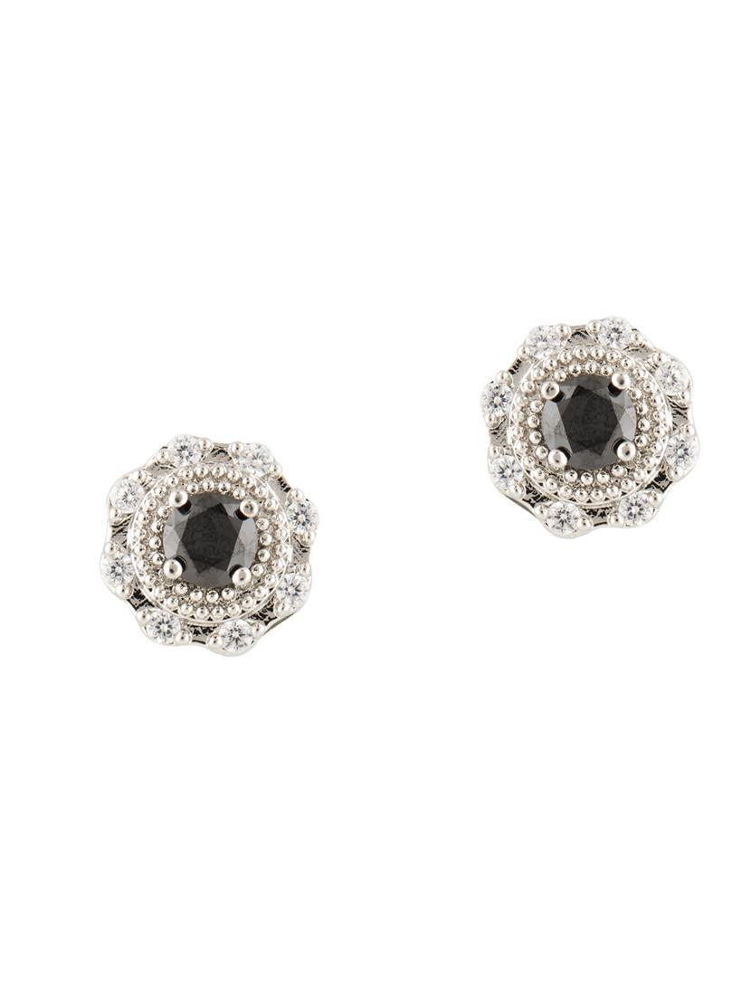 silver metal studs earring - 17691569 - Zoom Image - 2