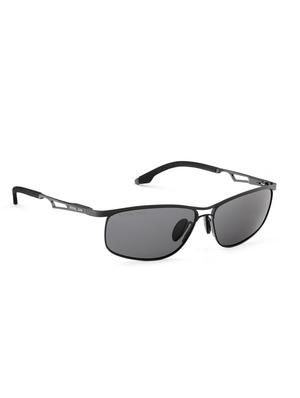 royal son men wrap around polarized uv protection sunglasses black lens - 17691596 - Standard Image - 2