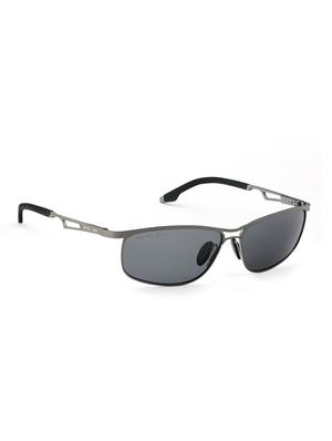 royal son men wrap around polarized uv protection sunglasses black lens - 17691597 - Standard Image - 2