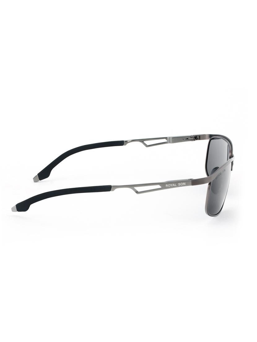 royal son men wrap around polarized uv protection sunglasses black lens - 17691597 - Zoom Image - 3