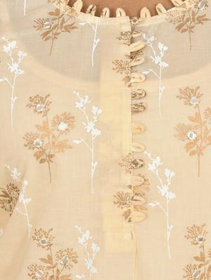 offwhite cotton kurta pant set - 17691717 - Standard Image - 4