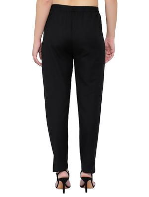 high rise flat front trouser - 17691848 - Standard Image - 3