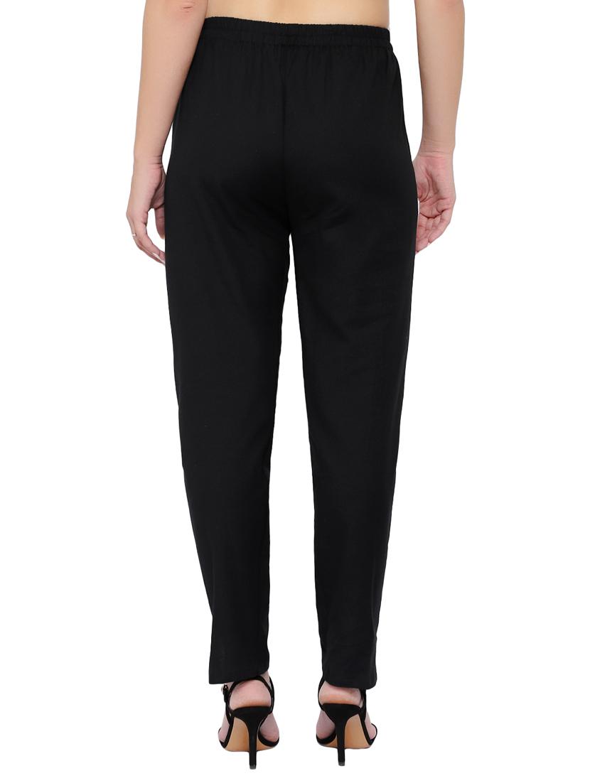 high rise flat front trouser - 17691848 - Zoom Image - 3