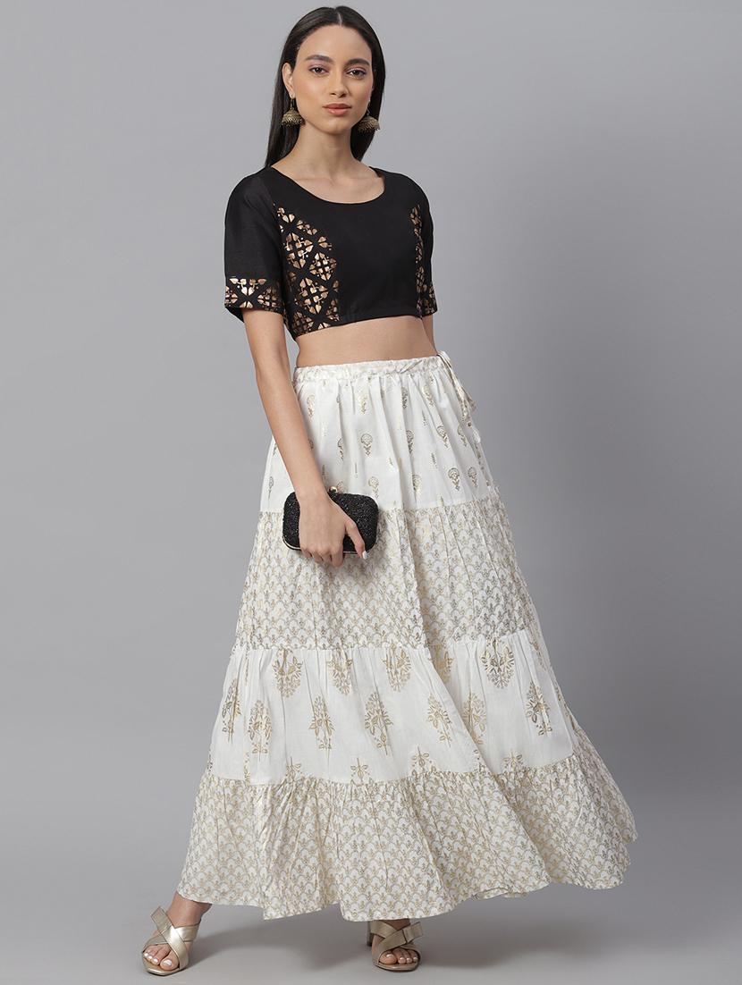 black art silk printed blouse - 17692153 - Zoom Image - 4
