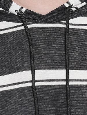 black striped all over print t-shirt - 17692229 - Standard Image - 4