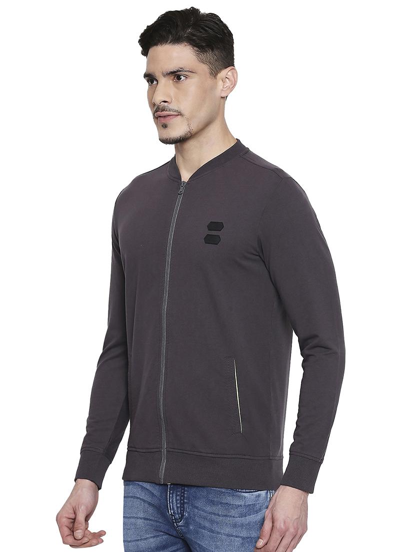grey solid t-shirt - 17692238 - Zoom Image - 2