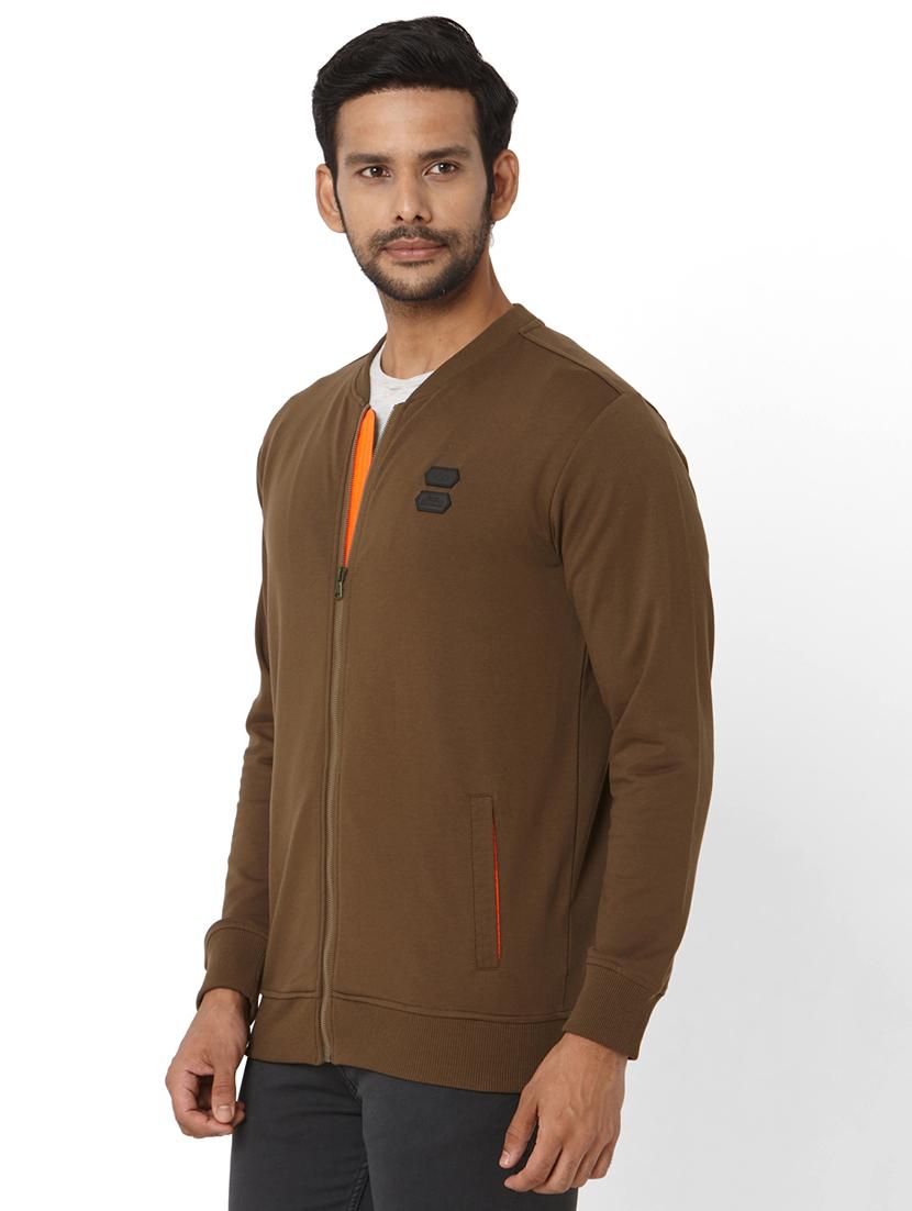 olive solid t-shirt - 17692239 - Zoom Image - 2