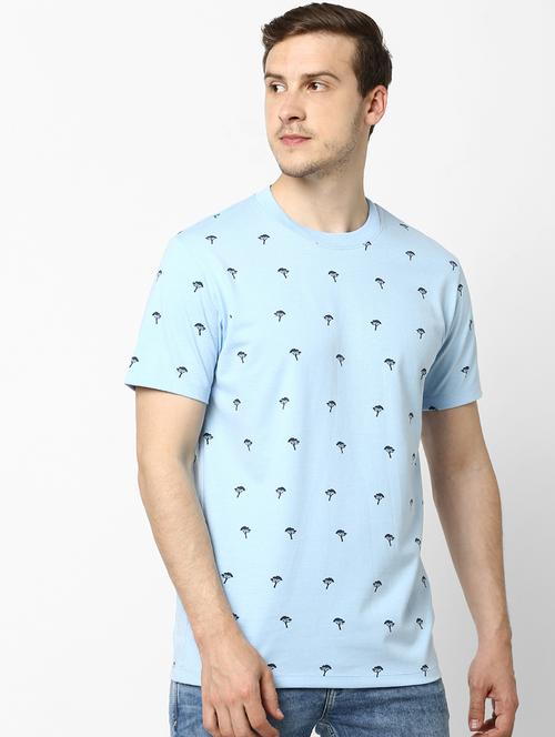 light blue printed t-shirt - 17692289 - Very Small Image - 1