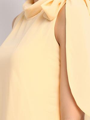 tie up neck layered top - 17692319 - Standard Image - 6