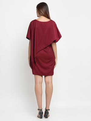 boat neck layered sheath dress - 17692776 - Standard Image - 3