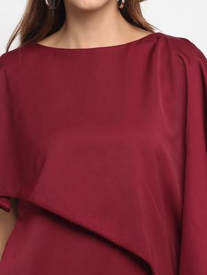 boat neck layered sheath dress - 17692776 - Standard Image - 5