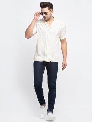 white printed casual shirt - 17692866 - Standard Image - 4