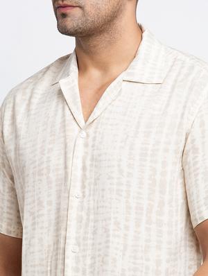 white printed casual shirt - 17692866 - Standard Image - 5