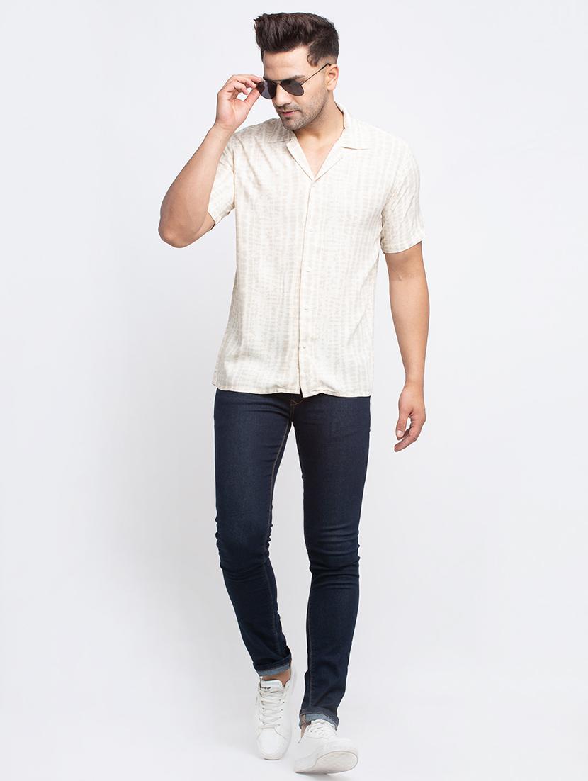 white printed casual shirt - 17692866 - Zoom Image - 4