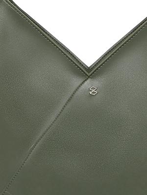 green leatherette (pu) regular tote - 17692897 - Standard Image - 4