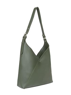 green leatherette (pu) regular tote - 17692897 - Standard Image - 5
