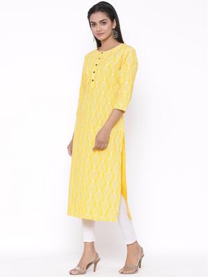 printed straight kurta - 17692909 - Standard Image - 2