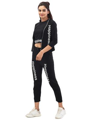black printed track suit set - 17692936 - Standard Image - 3
