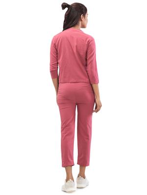 pink printed track suit set - 17692938 - Standard Image - 4