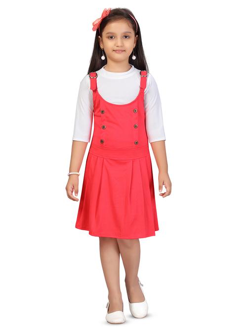 orange solid frock - 17692974 - Standard Image - 1