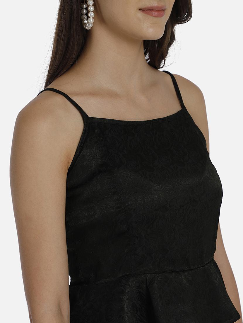 cami neck laced peplum top - 17693227 - Zoom Image - 5