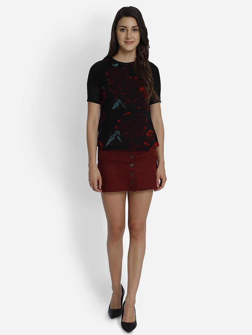 peter pan collar floral top - 17693231 - Zoom Image - 4