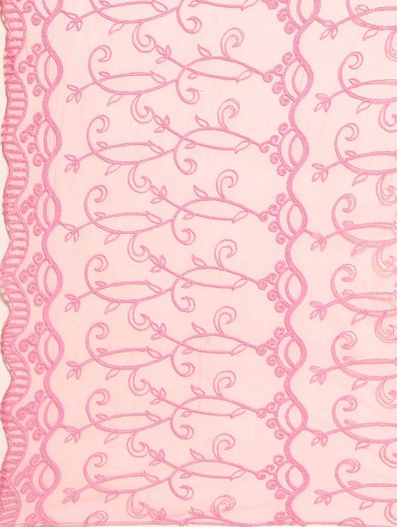 pink net embroidered dupatta - 17693368 - Zoom Image - 3