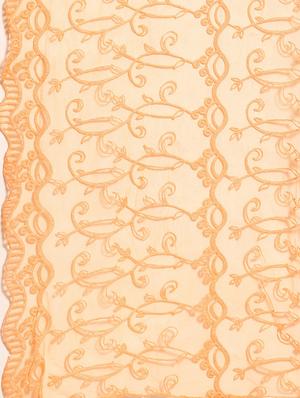 orange net embroidered dupatta - 17693370 - Standard Image - 3