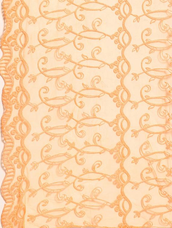 orange net embroidered dupatta - 17693370 - Zoom Image - 3