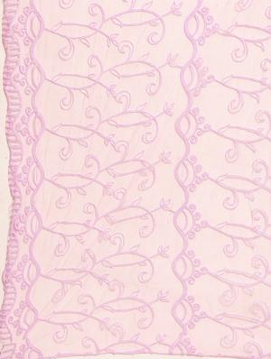 purple net embroidered dupatta - 17693374 - Standard Image - 3