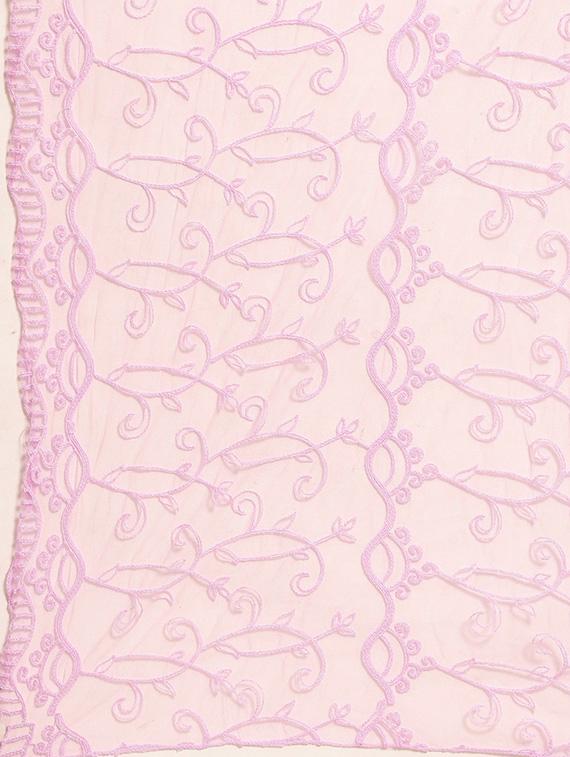 purple net embroidered dupatta - 17693374 - Zoom Image - 3