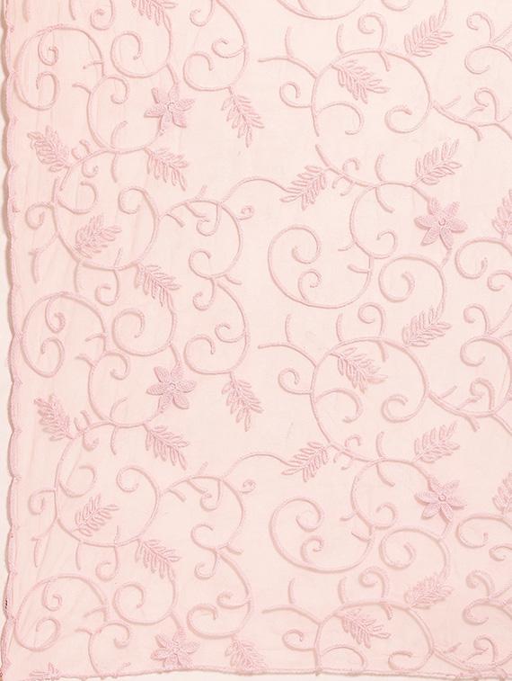 pink net embroidered dupatta - 17693380 - Zoom Image - 3