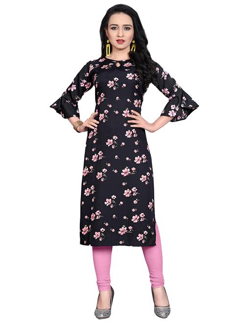 floral straight kurta - 17693388 - Standard Image - 1