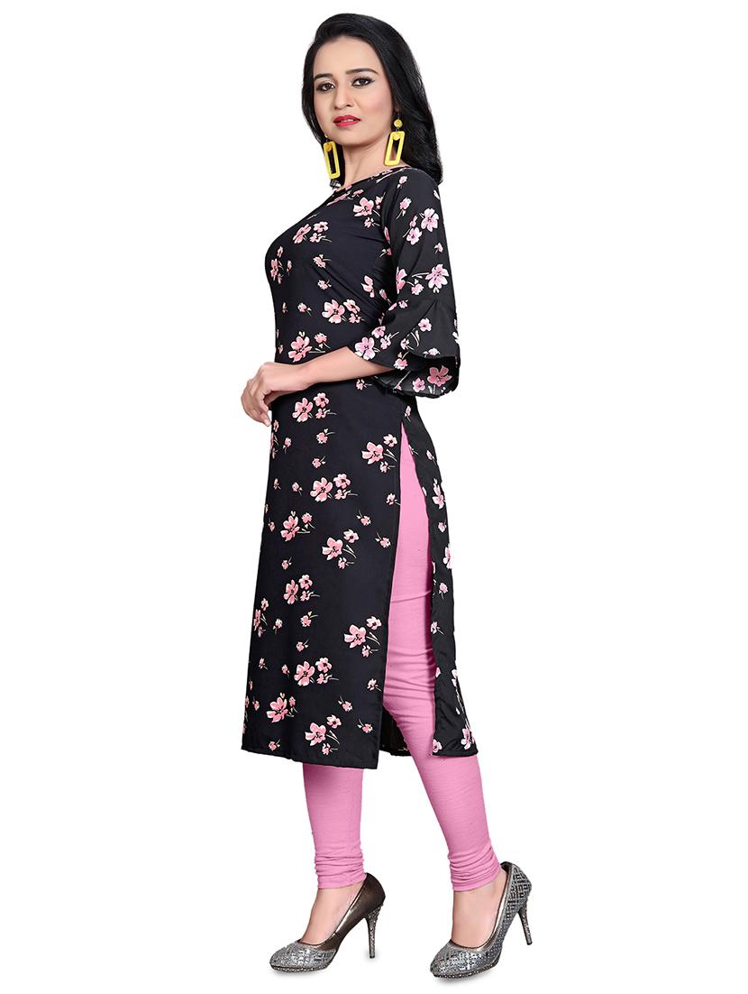 floral straight kurta - 17693388 - Zoom Image - 2
