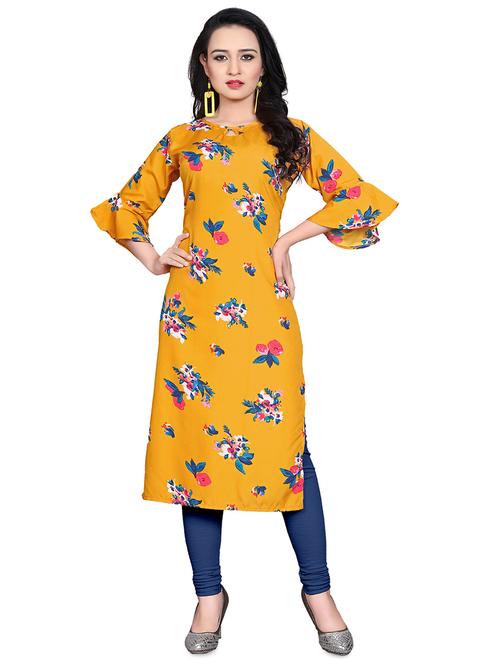 floral straight kurta - 17693391 - Standard Image - 1