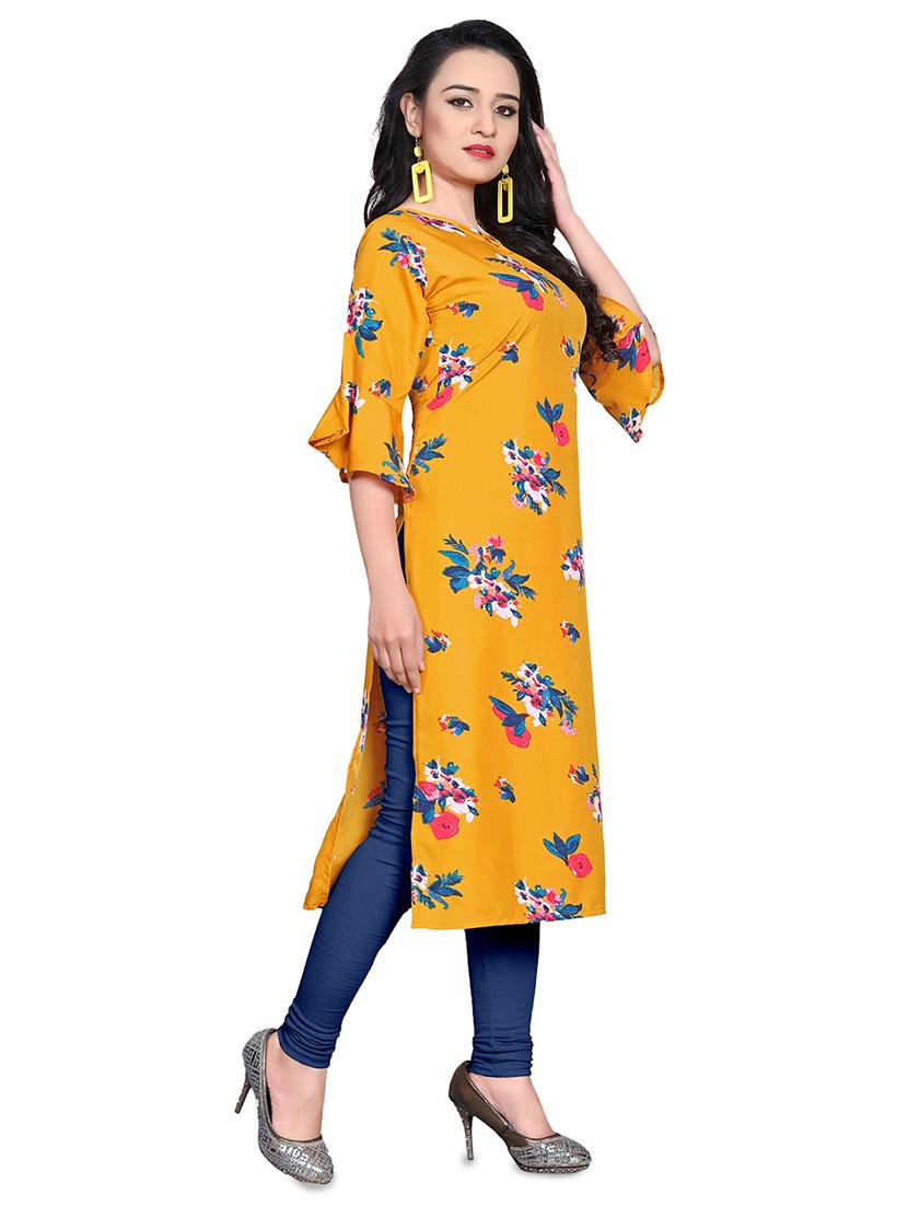floral straight kurta - 17693391 - Zoom Image - 2