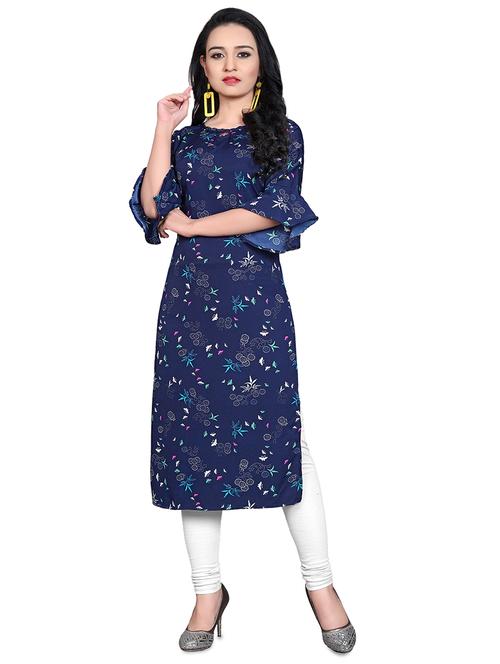 floral straight kurta - 17693392 - Standard Image - 1