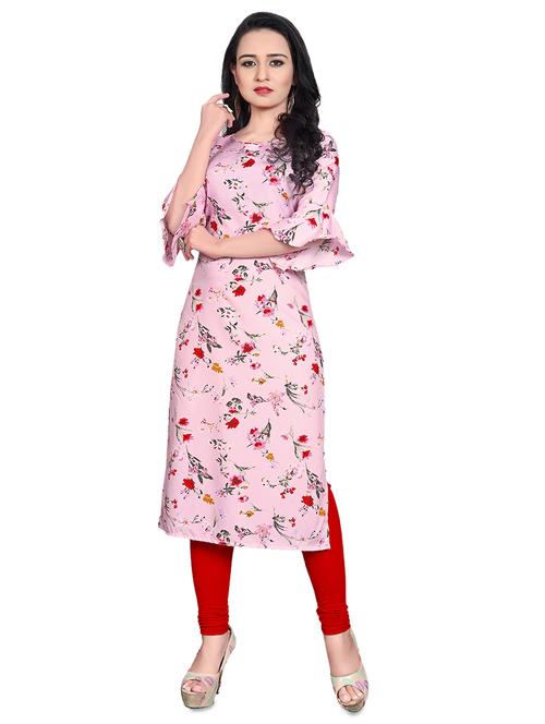 floral straight kurta - 17693395 - Standard Image - 1