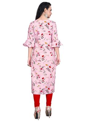 floral straight kurta - 17693395 - Standard Image - 3