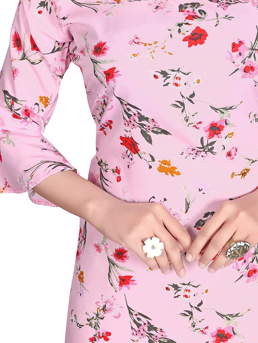 floral straight kurta - 17693395 - Zoom Image - 4