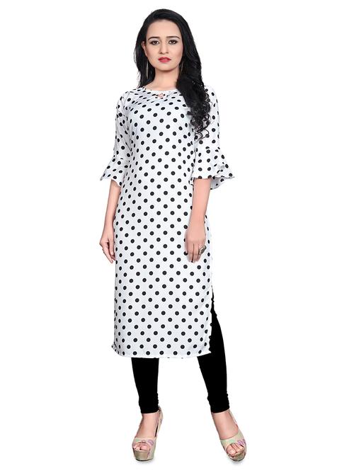 polka dots straight kurta - 17693397 - Very Small Image - 1