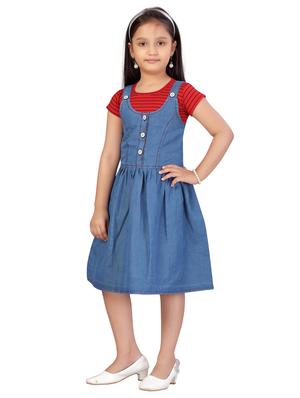 red denim dungarees twin sets - 17693410 - Standard Image - 2